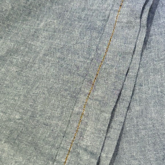 Key Western Wear Chambray Shirt, Pearl Snaps, Large - Picture 10 of 10